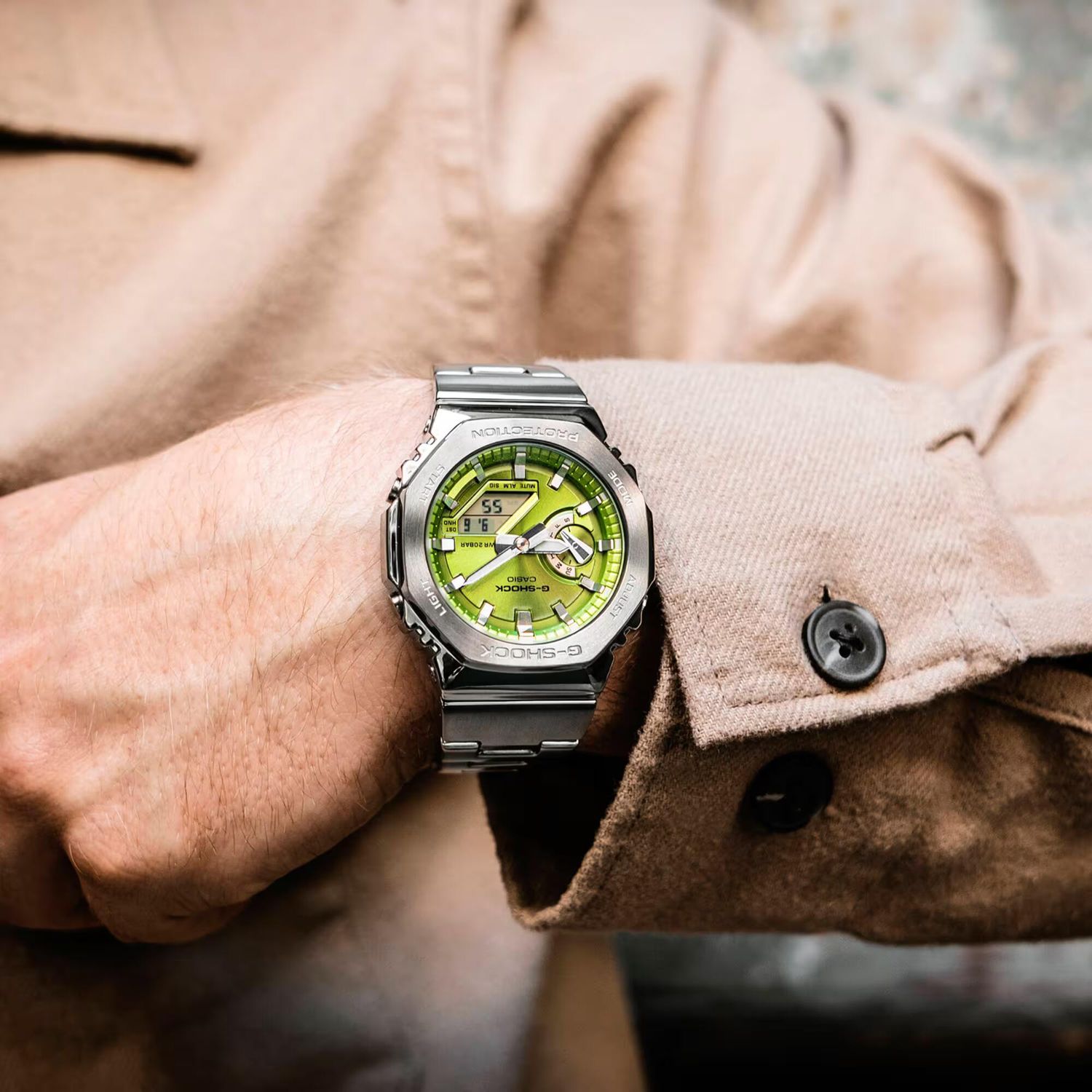 CASIO G-SHOCK Mod. OAK G-STEEL LIME GREEN