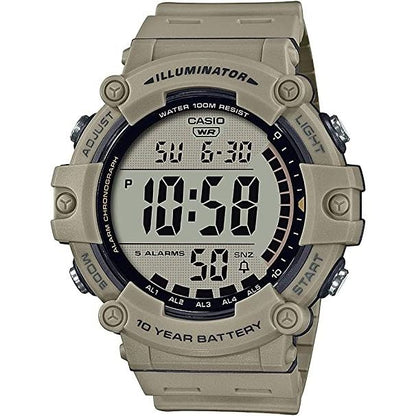 CASIO SPORT Mod. ILLUMINATOR WORLDTIME 10 YEARS BATTERY - TAUPE
