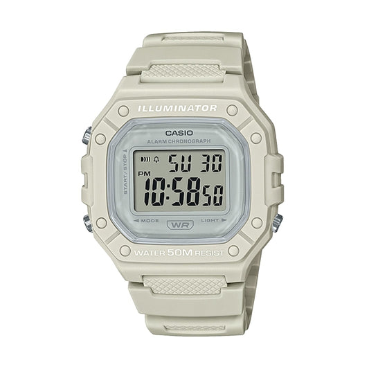 CASIO TIMELESS COLLECTION Mod. SPORT ILLUMINATOR WR 50M. ALARM. CHRONOGRAPH - WHITE - COLORED SERIE
