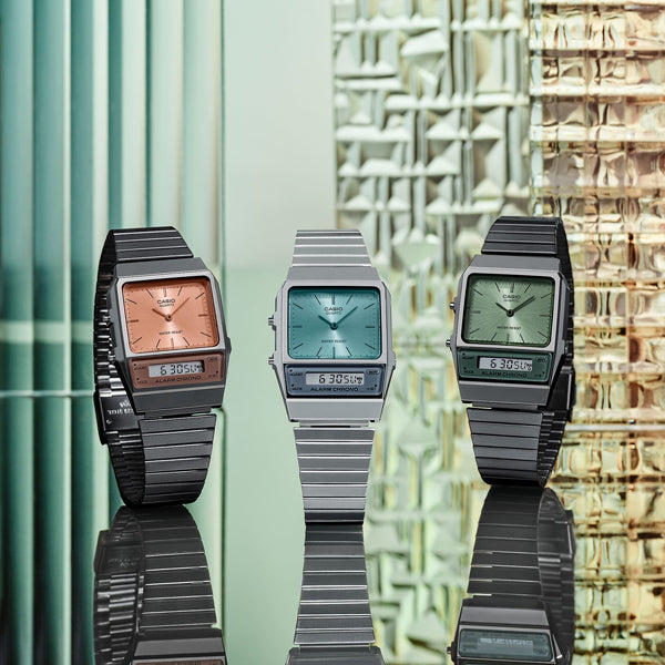 CASIO VINTAGE Mod. EDGY COLLECTION - FOREST GREEN