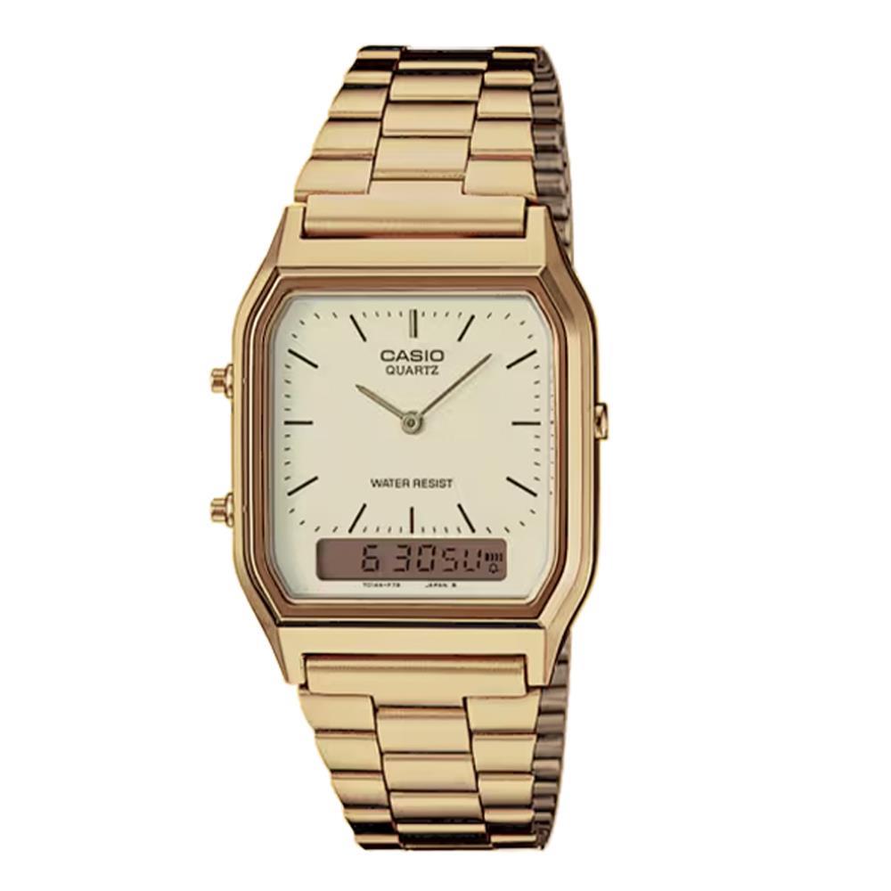 CASIO VINTAGE Mod. EDGY COLLECTION SUNRAY DIAL - GOLD WATCHES