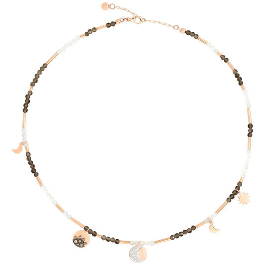 COLLANE DODO MOD. DCC2012MOSUNFAD9R42 necklace with mixed charms displayed in a circular arrangement.