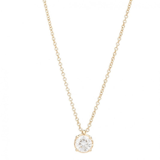 Elegant necklace featuring a solitaire diamond pendant, model COLLANE RECARLO MOD. P01PX001_G019-45, perfect for special occasions.