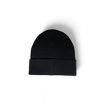 Calvin Klein Black Recycled Polyester Caps Baseball Hat, stylish monogram men’s beanie, eco-friendly fashion accessory