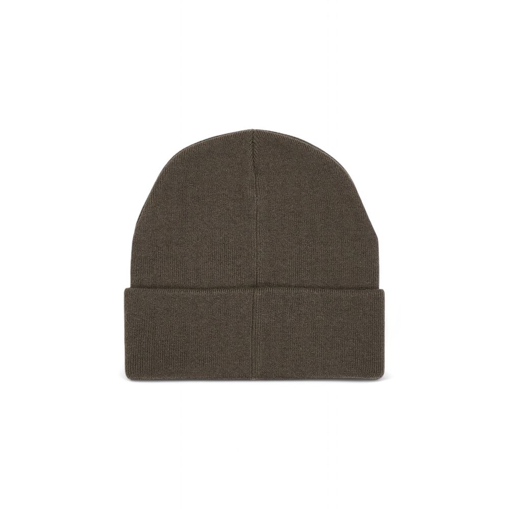 Calvin Klein Jeans Brown Wool Cap (Baseball Hat) for winter warmth and style, featuring soft wool blend and classic design with embroidery.