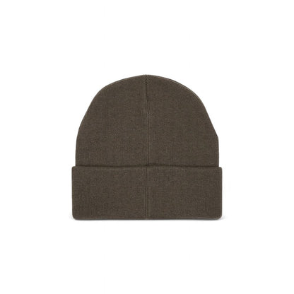 Calvin Klein Jeans Brown Wool Cap (Baseball Hat) for winter warmth and style, featuring soft wool blend and classic design with embroidery.
