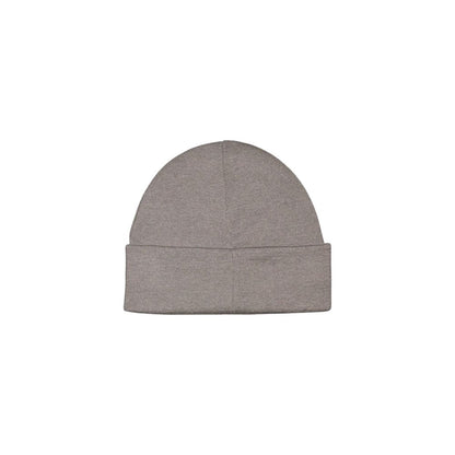 Calvin Klein Jeans Gray Cotton Cap (Baseball Hat) featuring a simple and stylish design, perfect for winter fashion and warmth.
