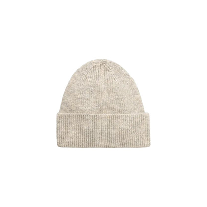 Calvin Klein Jeans Gray Marabou Cap (Baseball Hat) with cuffed design for warmth and style.