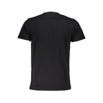 Cavalli Class Black Cotton Men T-Shirt, rear view showcasing premium fabric and design.