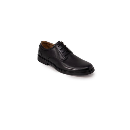 Clarks Black Leather Oxfords And Derbies