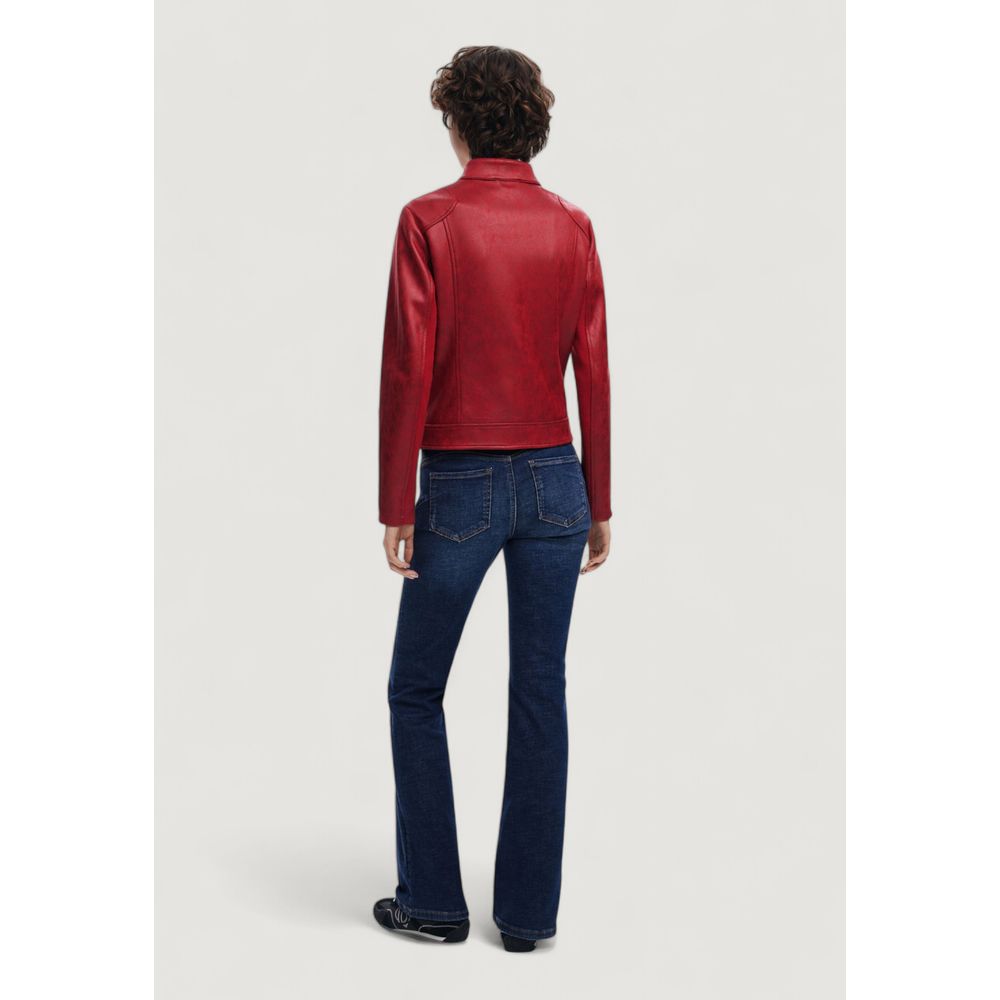 Desigual Red Polyester Bomber
