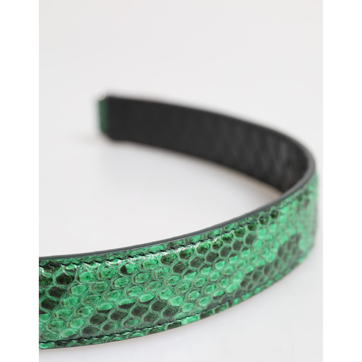 Dolce & Gabbana Black Green Exotic Leather Bag Shoulder Strap