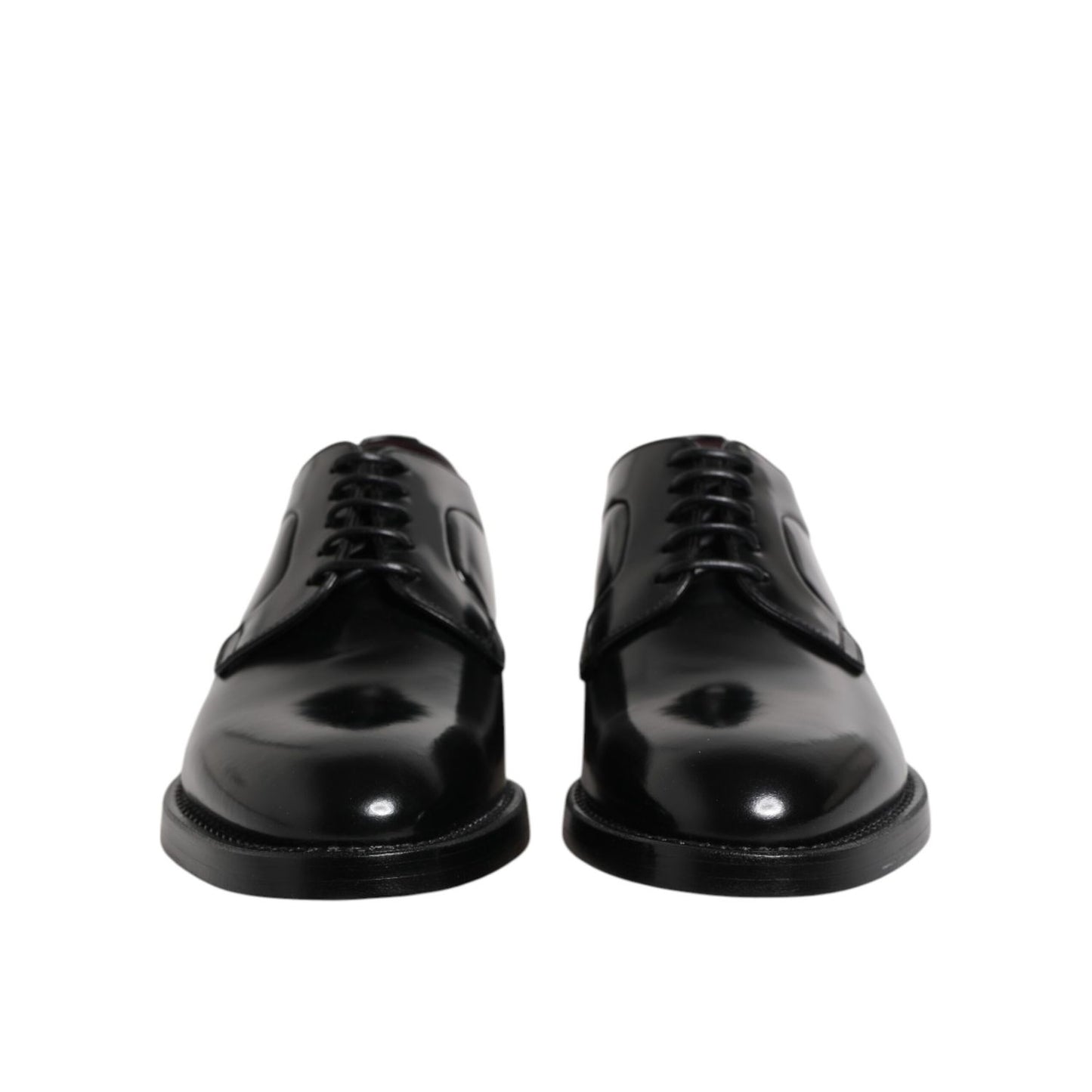 Dolce & Gabbana Black Leather Lace Up Derby Dress Formal Shoes