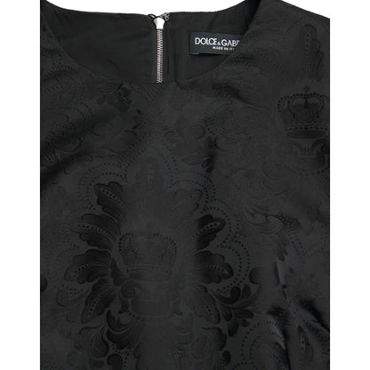 Dolce & Gabbana Black Sleeveless Bodycon A-line Mini Dress