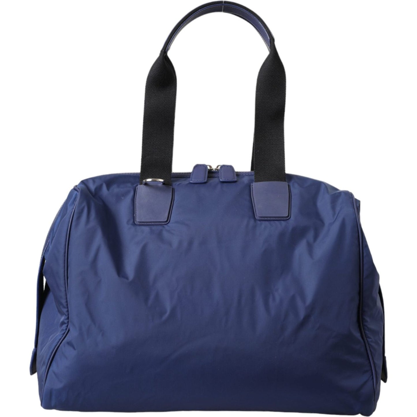 Dolce & Gabbana Blue Nylon Calfskin Hand Shoulder Duffel Bag BAG1484
