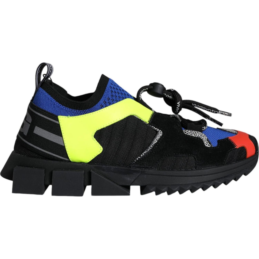 Dolce & Gabbana Multicolor Mesh Sorrento Trekking Sneakers Shoes LA11500-38