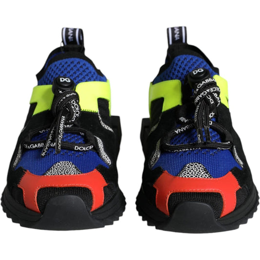 Dolce & Gabbana Multicolor Mesh Sorrento Trekking Sneakers Shoes LA11500-38