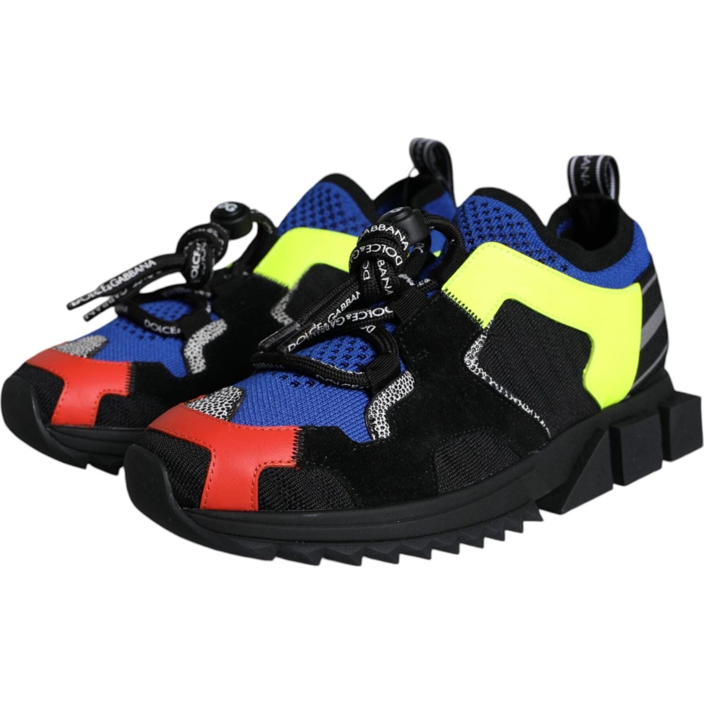 Dolce & Gabbana Multicolor Mesh Sorrento Trekking Sneakers Shoes LA11500-38