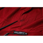 Dolce & Gabbana Red Logo Plaque Hooded Sweatshirt Sweater TSH86969-58