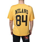 Dolce & Gabbana Yellow Secret Graden Floral Cotton Crew Neck T-shirt TSH86655-48