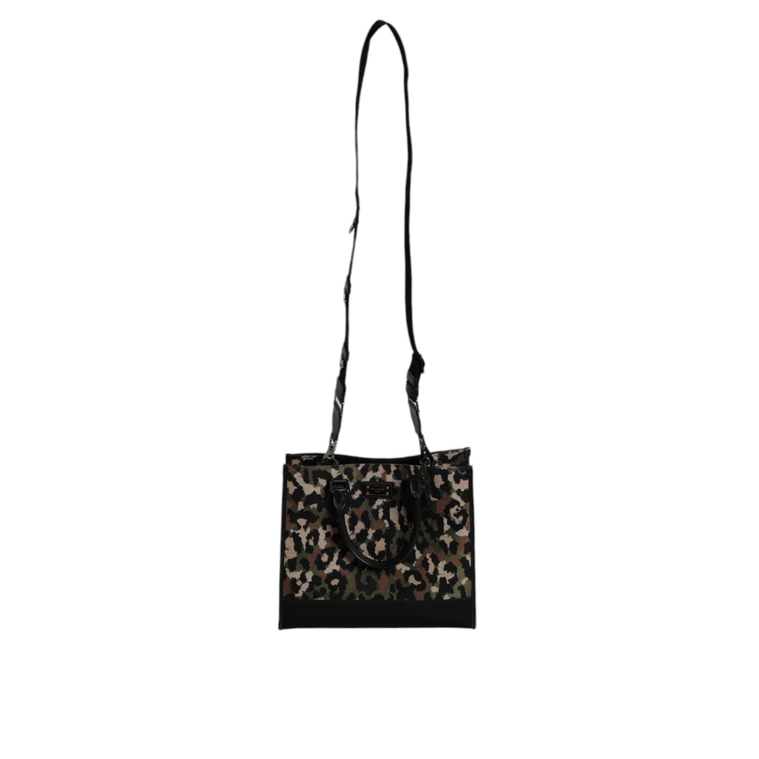 Dolce & Gabbana Multicolor Leopard Shopping Tote Shoulder Bag