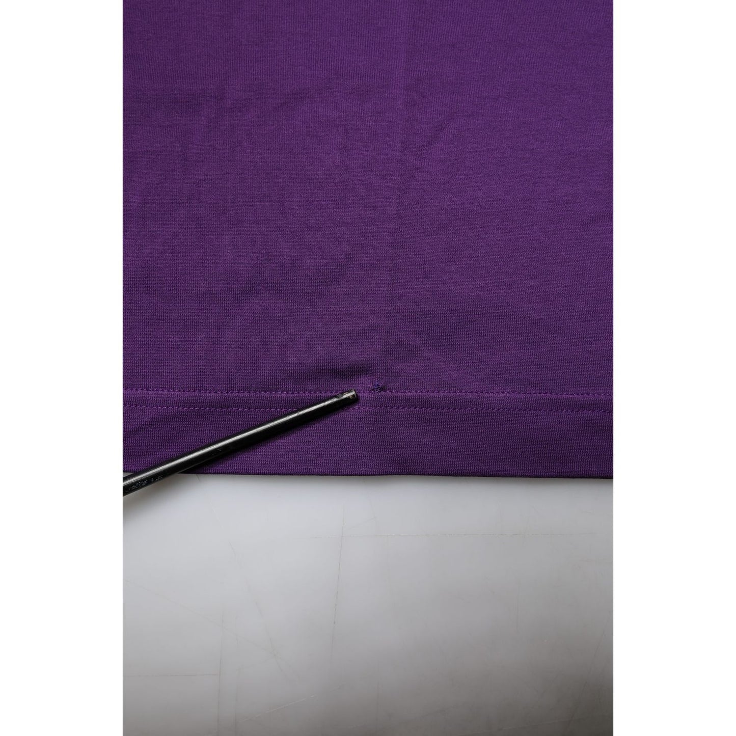 Dolce & Gabbana Violet Cotton Crewneck Short Sleeves T-shirt