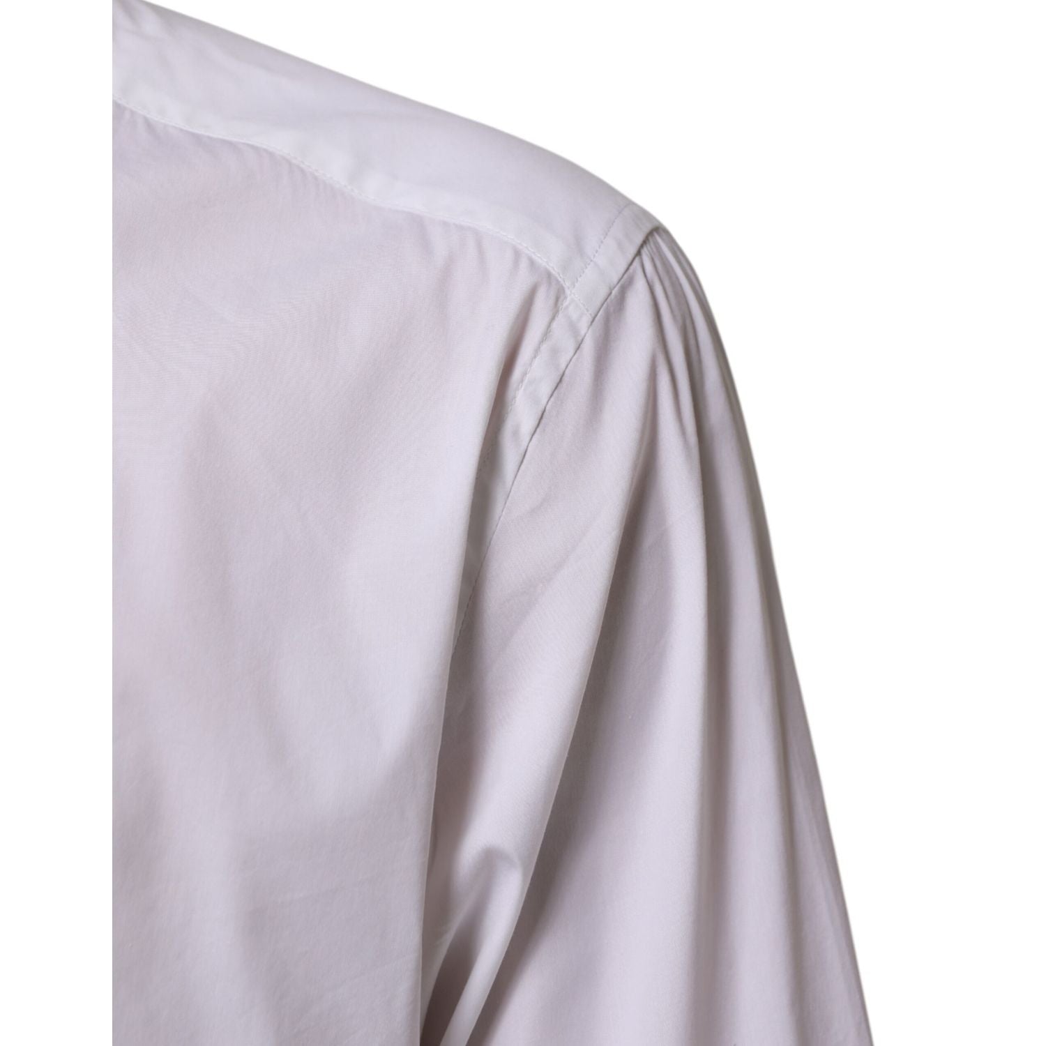 Dolce & Gabbana White Cotton GOLD Long Sleeves Formal Shirt