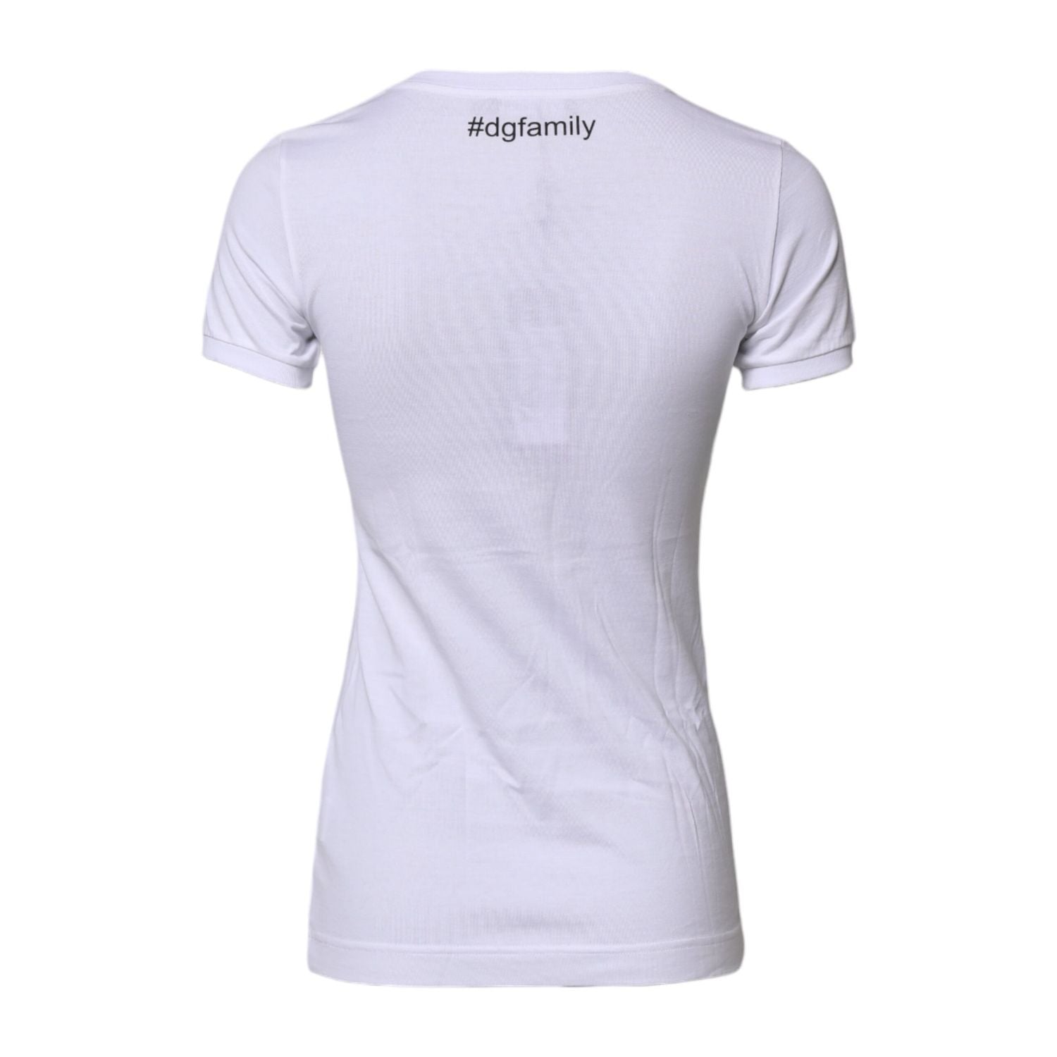 Dolce & Gabbana White #DGFAMILY Embroidery Cotton T-shirt