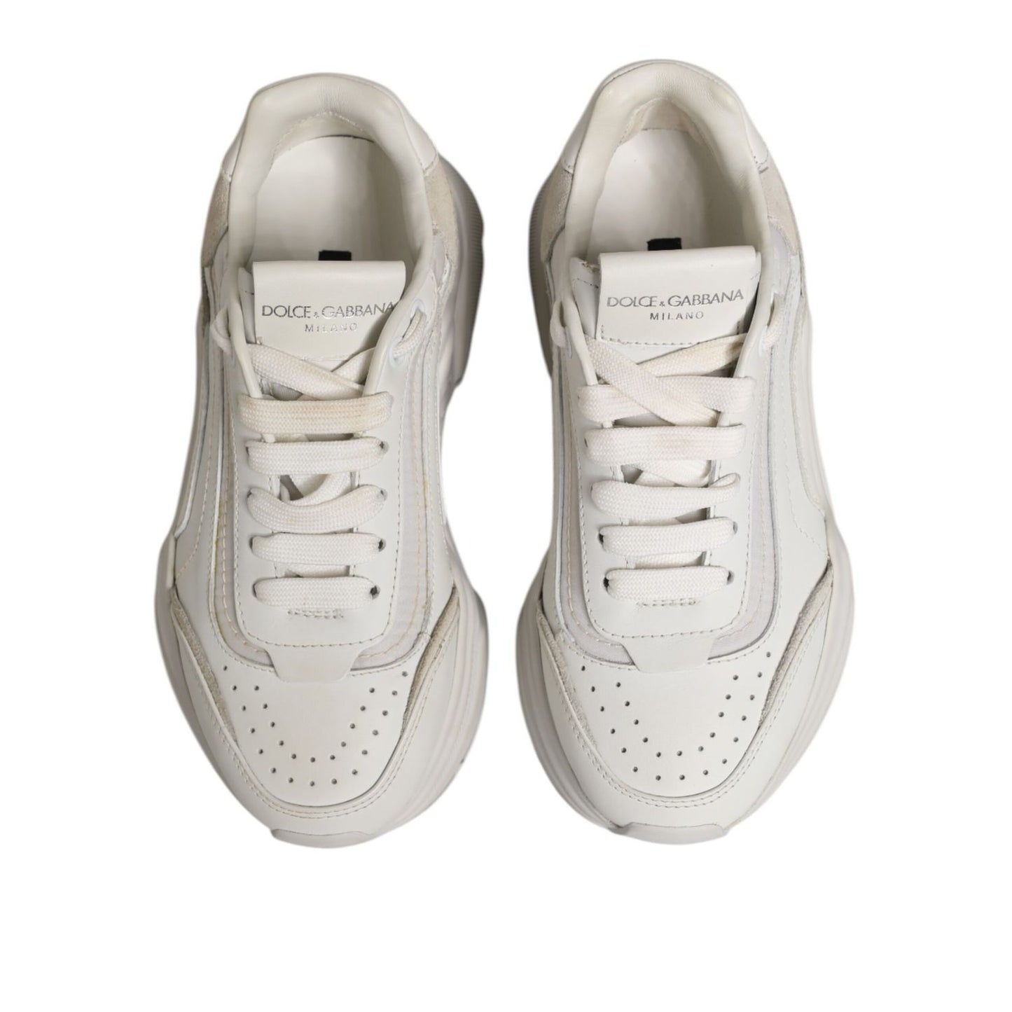 Dolce & Gabbana White Daymaster Low Top Sneaker Shoes