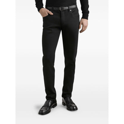 Dolce & Gabbana five pockets logo plaque Denim cotton jeans