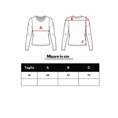 Size chart for Dsquared² Beige Cotton T-Shirt showing measurements in cm for size M.