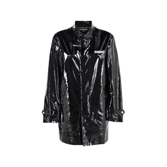 Dsquared² Black Polyethylene Coat