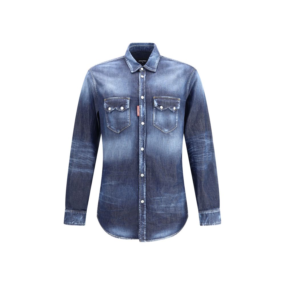 Dsquared² Blue Denim Shirt