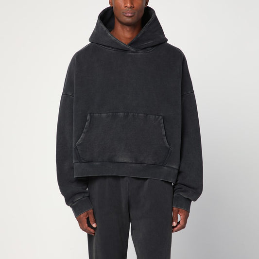 Entire Studios Washed black cotton sweatshirt