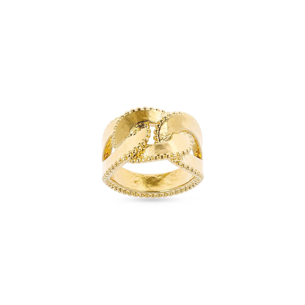 ETRUSCA JEWELS JEWELRY Mod. WSET00672.YG - 16 gold chain link ring