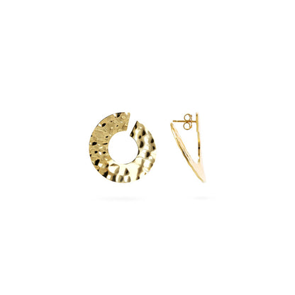 ETRUSCA JEWELS JEWELRY Mod. WSET00767.YG gold textured earrings