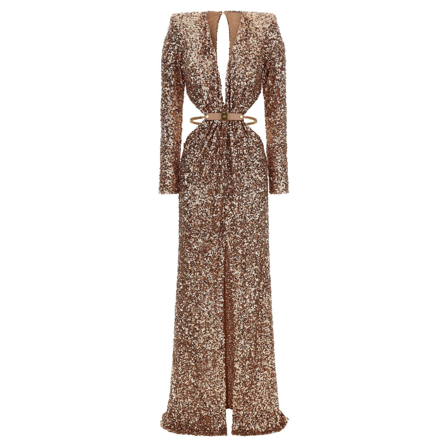 Elisabetta Franchi Multicolor Polyester Long Dress