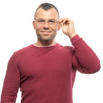 Ermenegildo Zegna Gold Men Glasses Frame