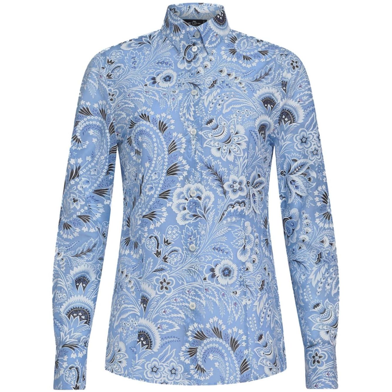 Etro Shirts Clear Blue Shirts