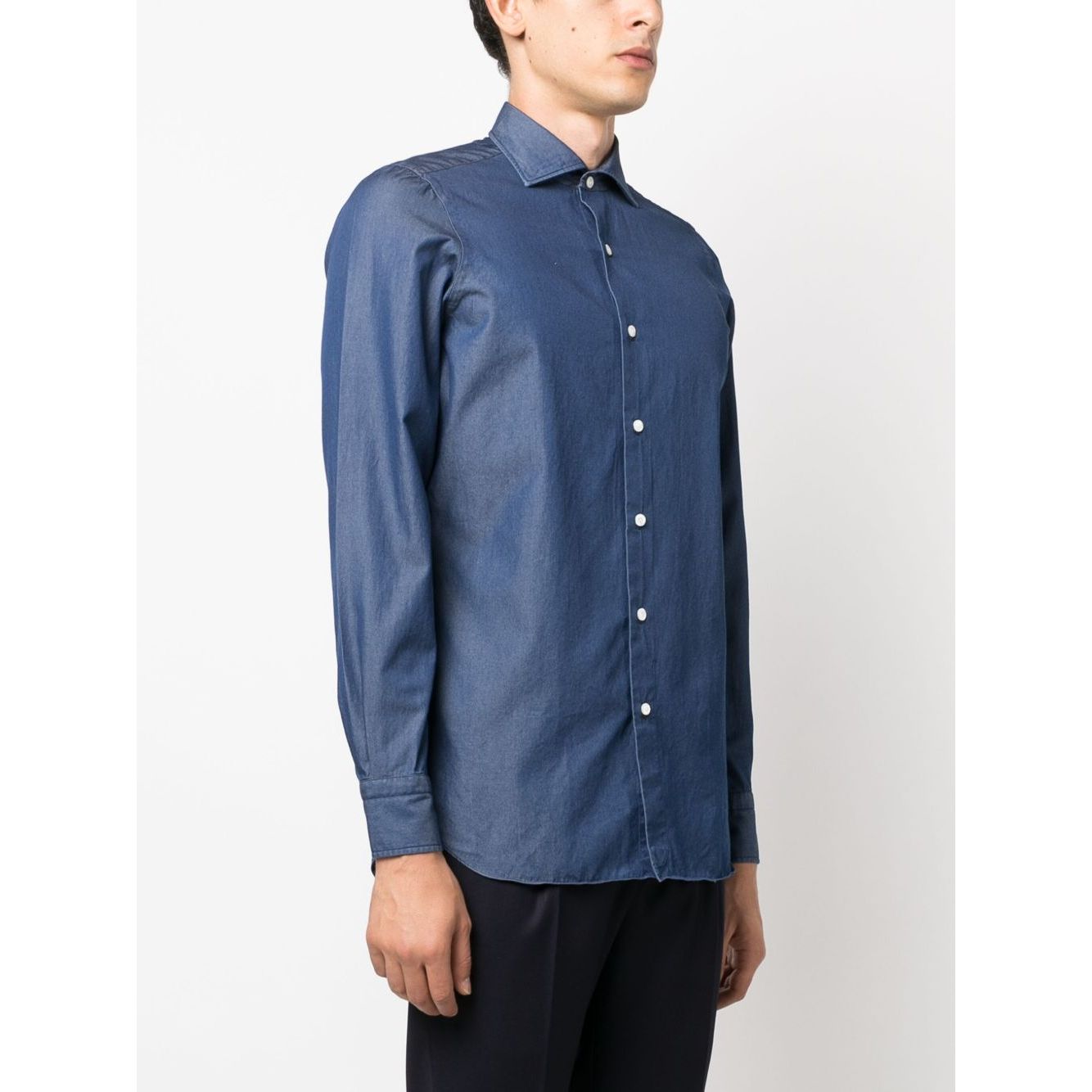 FINAMORE 1925 NAPOLI Shirts Blue Shirts