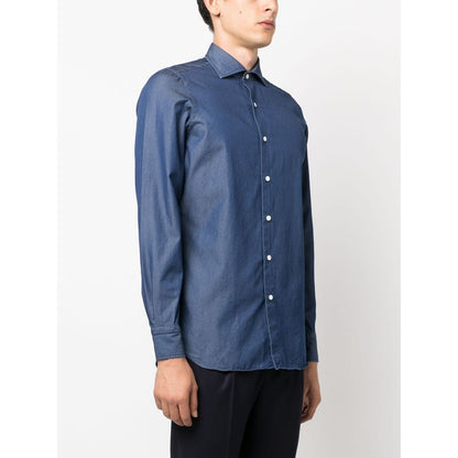 FINAMORE 1925 NAPOLI Shirts Blue Shirts