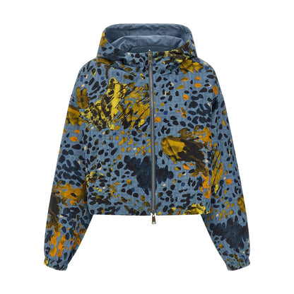 Fendi Blue Polyester Shell Jacket