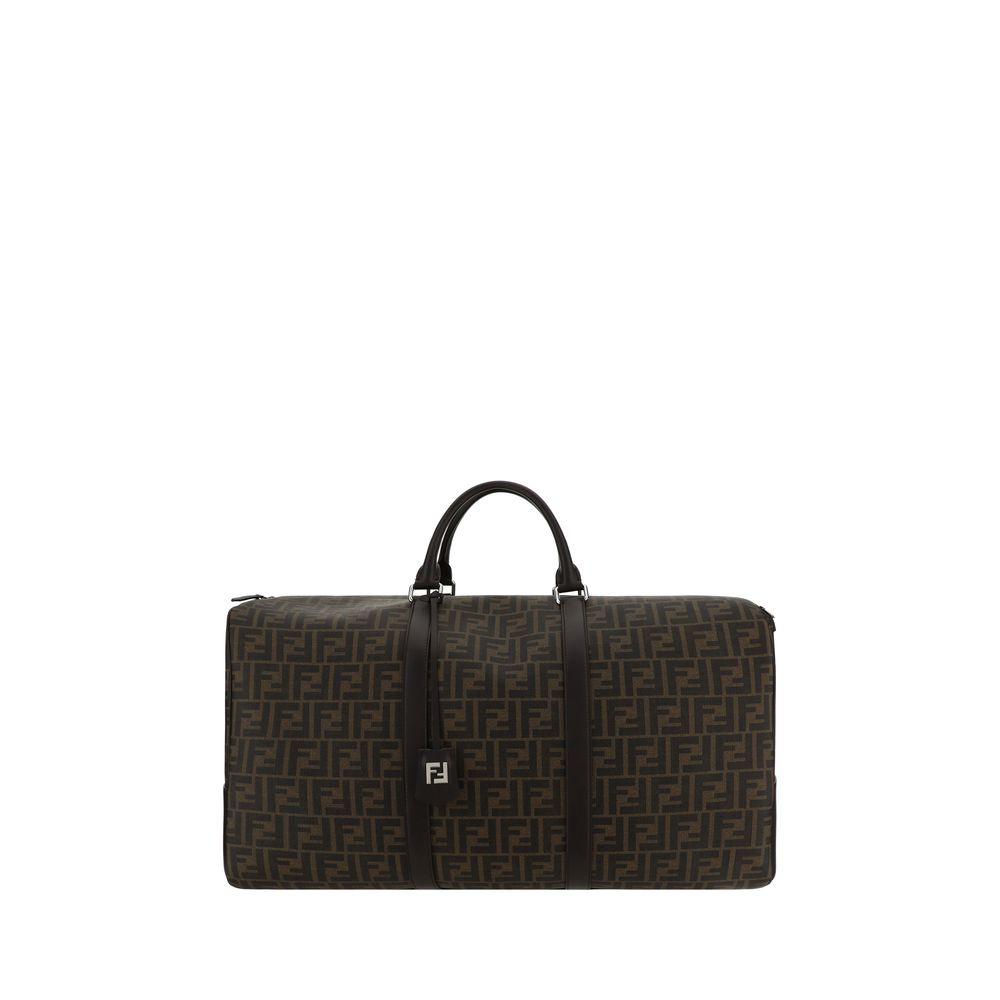 Fendi Brown Canvas Luggage And Travel