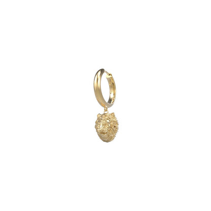GUESS JEWELS JEWELRY Mod. JUME01304JWYGT-U gold earring with lion face design