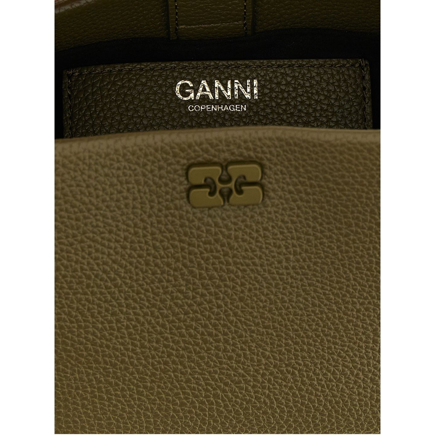 Ganni Bicolor Polyester Handbag