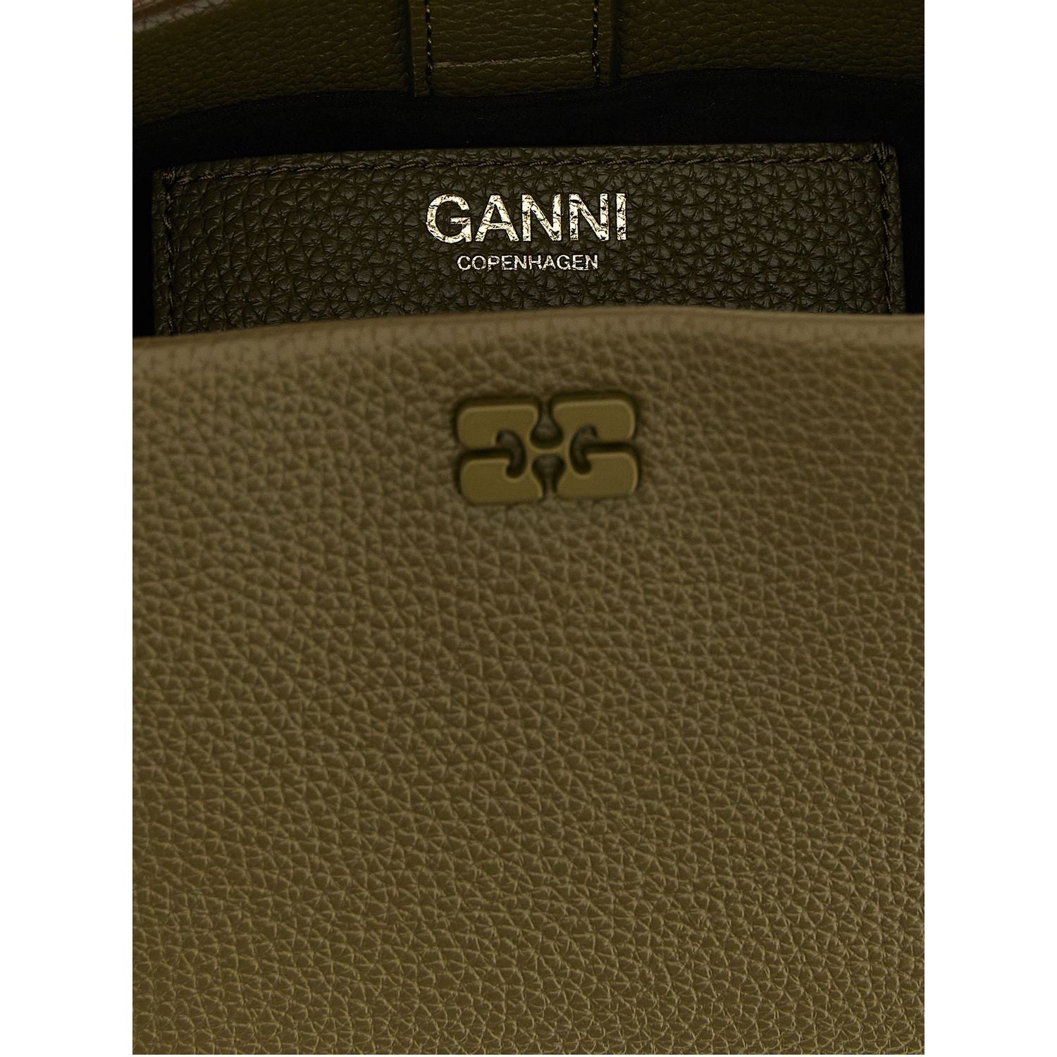 Ganni Bicolor Polyester Handbag