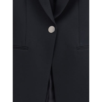 Giorgio Armani Black Polyester Blazer
