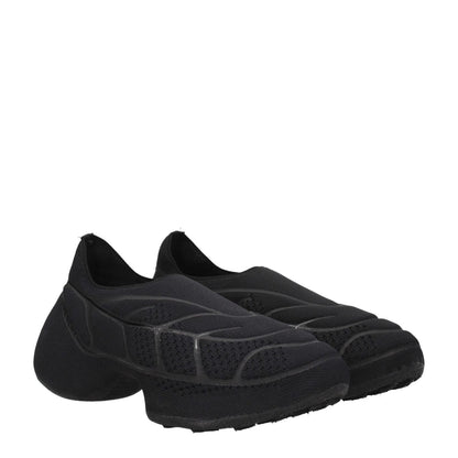 Givenchy Black Fabric Slip-On Loafers