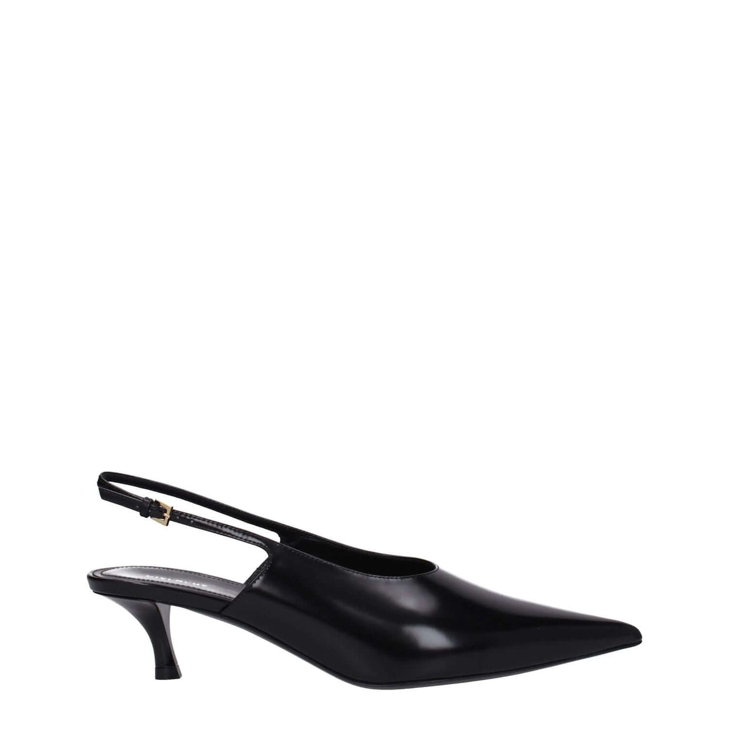 Givenchy Black Leather Mid Heel Pumps