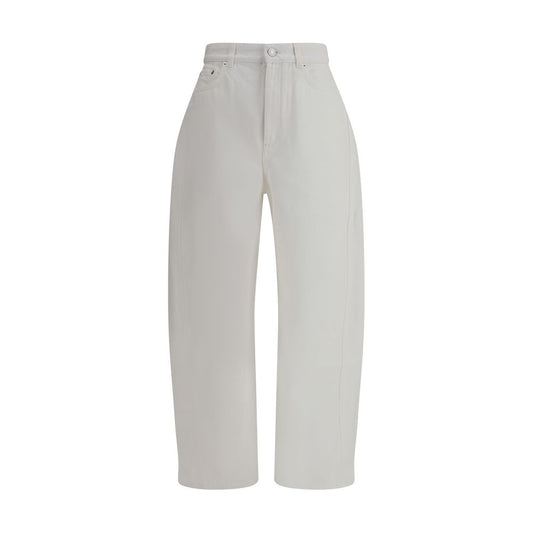 Elegant Givenchy White Cotton Jeans Denim with classic five-pocket design and a bold, contemporary style for AW25 season.